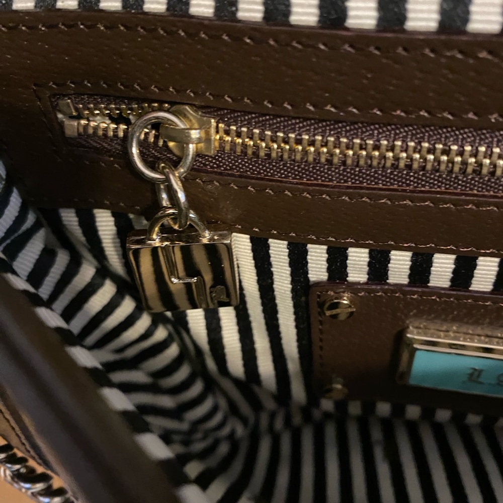 L.A.M.B Love Angel Music Baby Shoulder Signature Canvas Leather Purse, SMALL - Picture 12 of 13